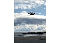 世界初、楽天ドローンによる長距離の荷物配送に成功、南相馬市が連携協力の写真