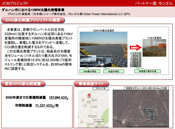 ダルハン市における10MW太陽光発電事業