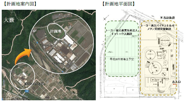 計画地案内図と計画地平面図