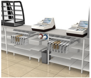 レジ袋簡易取り出し／袋開口機能