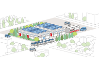 「再エネ+EV+中古の車載用蓄電池」を使った「みらいの工場」プロジェクト始動の写真